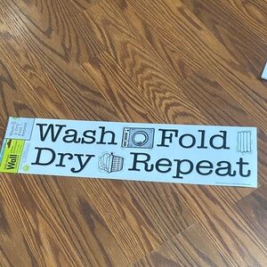 Main Street Wall Creations Wash, Dry, Fold, Repeat Jumbo Wall Stickers